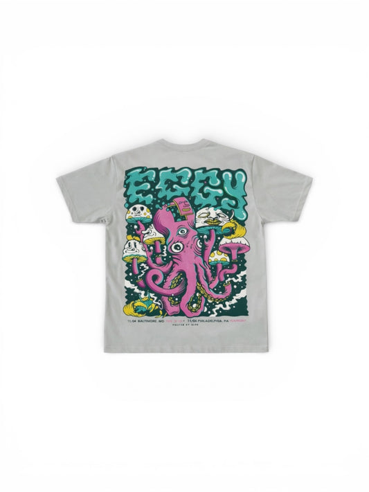 Blazed "Deep Psyche" Heavyweight Tee - Grey Melange