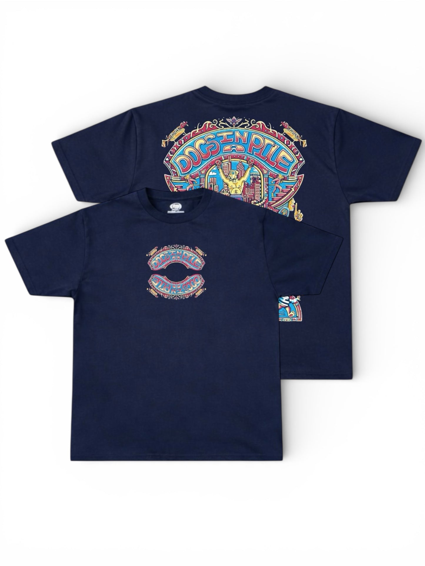 Blazed "Metropolis" Heavyweight Tee - Navy Blue