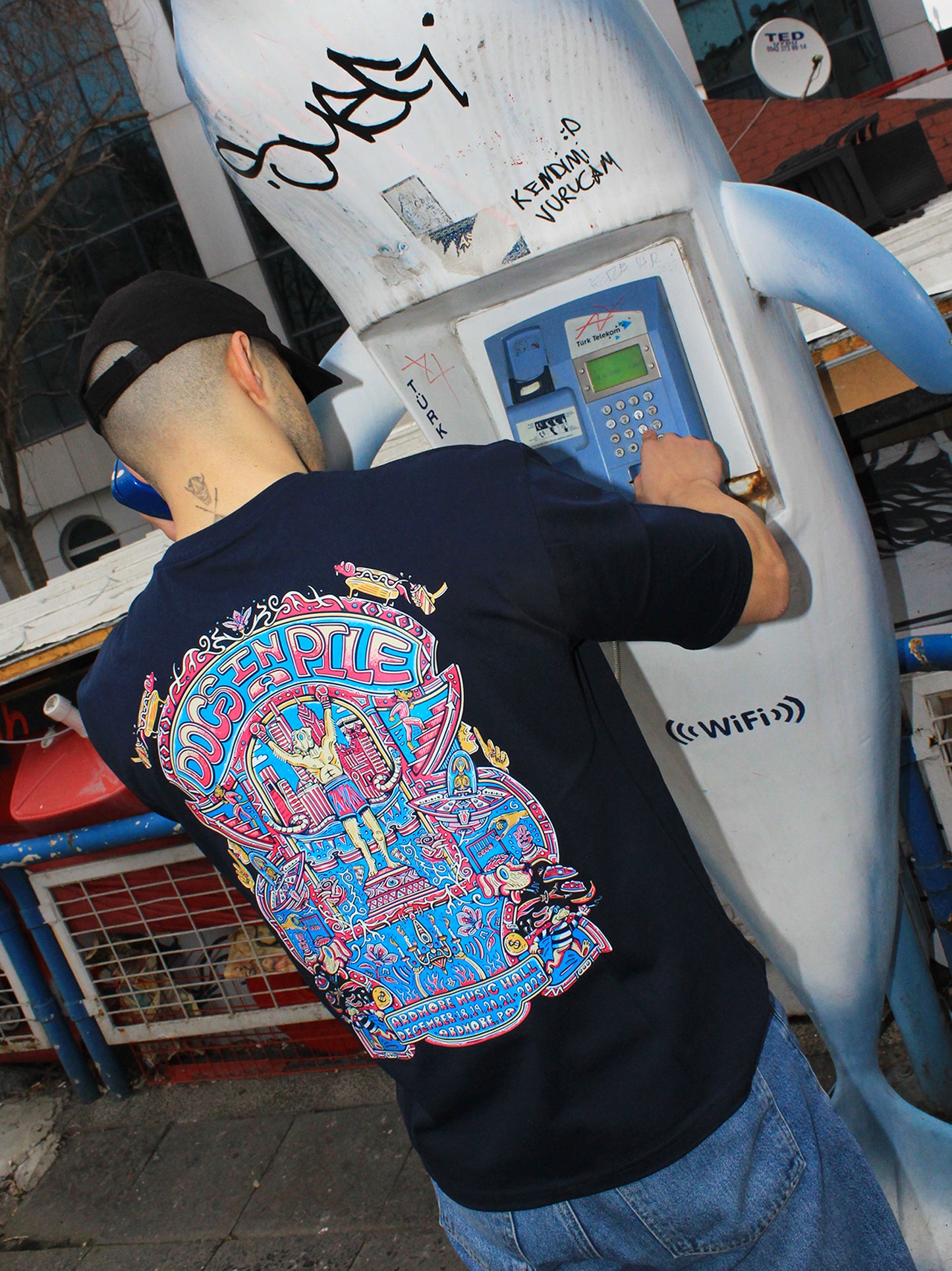 Blazed "Metropolis" Heavyweight Tee - Navy Blue
